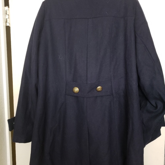 NWT Double Breasted Navy Coat - Picture 3 of 5